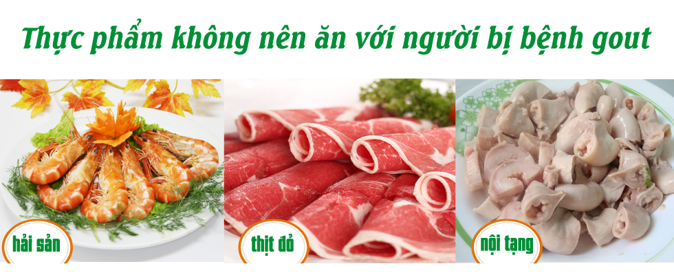 Những thực phẩm người bệnh gout không nên ăn