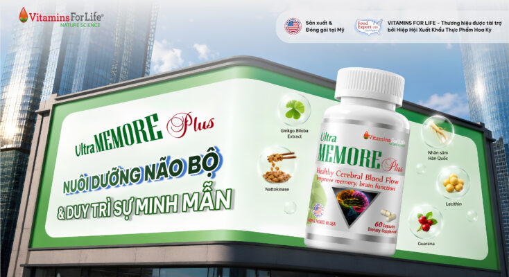 ULTRA MEMORE PLUS – Nuôi dưỡng não bộ và duy trì sự minh mẫn.